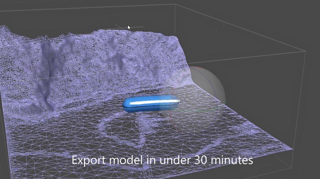 The Hawk21 can also be used to create 3D models of its environment