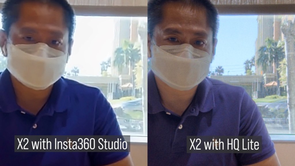 Insta360 One X2 merged in Insta360 Studio beta version vs HQ Lite workflow
