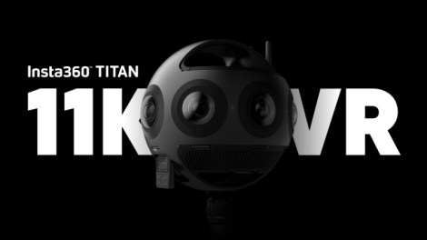 Insta360 Titan 11K 360 camera with 8 Micro Four Thirds sensors